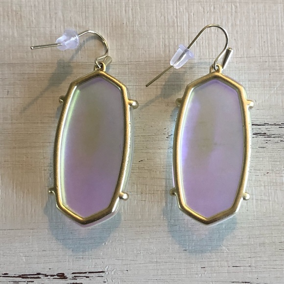 Kendra Scott Esme Earrings - Gold & Dichroic Glass - Picture 8 of 8
